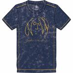 John Lennon: Snow Wash Self Portrait Blue (T-Shirt Unisex Tg. L)