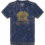 Queen: Snow Wash Classic Crest Blue (T-Shirt Unisex Tg. M)