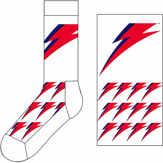 David Bowie - David Bowie Ankle Socks: Flash (Uk Size 7 - 11)