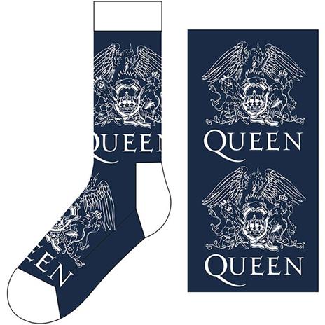 Queen - Queen Ankle Socks: White Crests (Uk Size 7 - 11) - 2