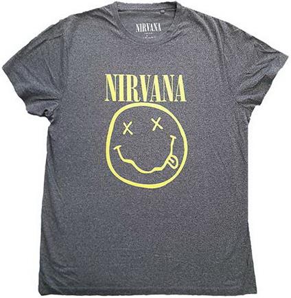 Nirvana - Nirvana Unisex T-Shirt: Yellow Smiley (Back Print)  (Xx-Large)
