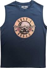 Guns N'' Roses: Classic Logo - Blue (T-Shirt Unisex Tg. S)