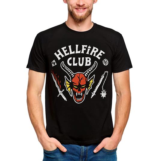 T-Shirt Unisex Tg. S Stranger Things: Hellfire Club Logo