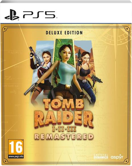 TOMB RAIDER I-II-III REMASTERED DELUXE EDITION PS5 EU PREVENDITA