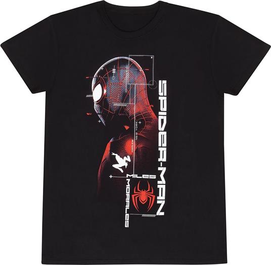 Marvel: Spider-Man - Miles Morales Video Game - Suit Specs - Black (T-Shirt Unisex Tg. XL)