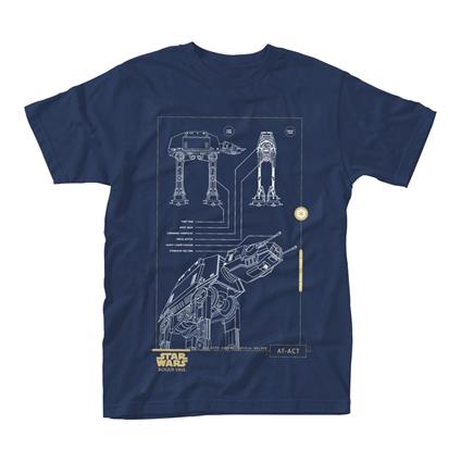 T-Shirt Unisex Star Wars Rogue One. Blue Print