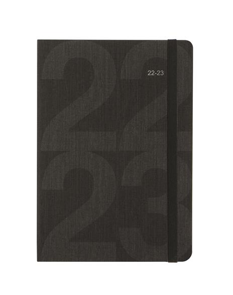 Agenda accademica Letts 2022/23, 12 mesi, giornaliera, Block A5 con appuntamenti, nero - 21 x 15 cm