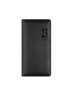 Agenda Letts 2023, 12 mesi, settimanale, Milano Slim, verticale, Nero - 16,6 x 8,2 cm