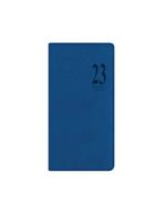 Agenda Letts 2023, 12 mesi, settimanale, Milano Slim, verticale, Azzurro - 16,6 x 8,2 cm