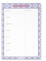 Taccuino Mediterranean Meal Planner Notepad (with magnet)