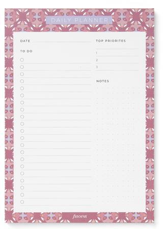 Taccuino Mediterranean Daily Planner Notepad (with magnet)