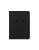 Agenda accademica Letts 2023-24, Eco Writer A6, giornaliero con  appuntamenti, Nero - 14,8 x 10