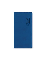 Agenda Letts 2024, Milano Slim Settimanale Blu - 16,6 x 8,2 cm