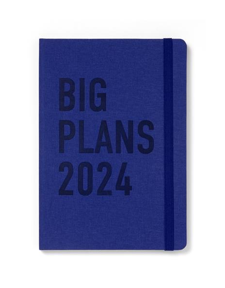 Agenda Letts 2024, Block A5 Settimanale Nero - 21 x 15 cm - Letts