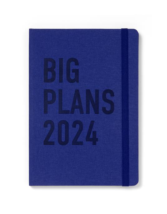 Agenda Letts 2024, Milano A5 Settimanale verticale Nero - 21 x 15