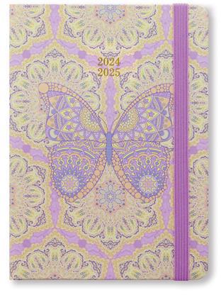 Agenda accademica Letts 2024-2025, 12 mesi, settimanale, Paisley A6 Farf - 15 x 10,5 cm