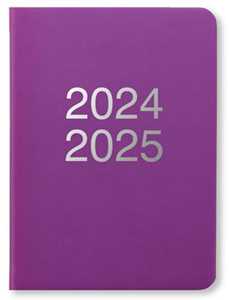 Cartoleria Agenda accademica Letts 2024-2025, 12 mesi, Dazzle A6, giornaliera, Viola - 15 x 10,5 cm Letts