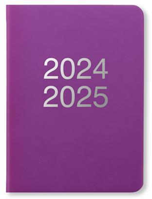 Agenda accademica Letts 2024-2025, 12 mesi, Dazzle A6, giornaliera, Viola - 15 x 10,5 cm