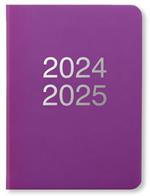Agenda accademica Letts 2024-2025, 12 mesi, settimanale, Dazzle A6 Viola - 15 x 10,5 cm