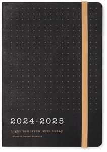 Cartoleria Agenda accademica Letts 2024-2025, 12 mesi, giornaliera, Eco Wr A6 Dtp W/Appts Nero - 14,8 x 10,5 cm Letts