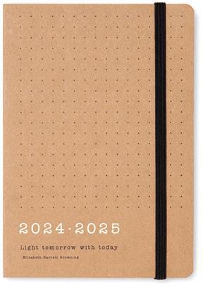 Agenda accademica Letts 2024-2025, 12 mesi, giornaliera, Eco Wr A6 Dtp W/Appts Marrone - 14,8 x 10,5 cm