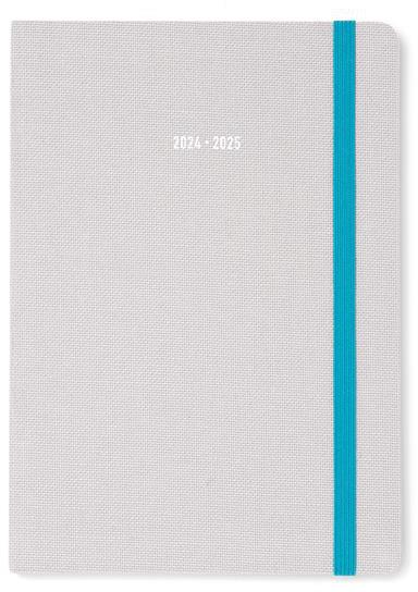 Agenda accademica Letts 2024-2025, 12 mesi, settimanale, Raw A5 Grigio - 21 x 15 cm