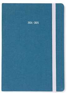 Cartoleria Agenda accademica Letts 2024-2025, 12 mesi, settimanale, Raw A5 Celeste - 21 x 15 cm Letts