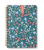 Agenda accademica Letts 2024-2025, settimanale, 18 mesi, Spring Valley A5 Wtv, multinlingue, Verde Scuro - 21 x 15 cm