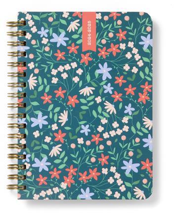 Agenda accademica Letts 2024-2025, settimanale, 18 mesi, Spring Valley A6 Wtv, multinlingue, Verde Scuro - 14,8 x 10,5 cm