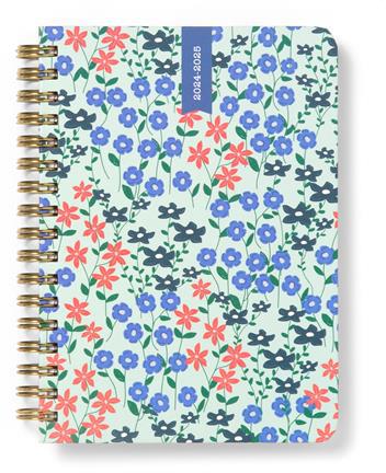 Agenda accademica Letts 2024-2025, settimanale, 18 mesi Spring Valley A6 Wtv, multinlingue, Verde Acqua - 14,8 x 10,5 cm