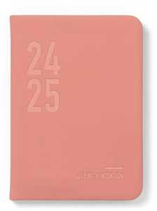 Cartoleria Agenda accademica Letts 2024-2025, 12 mesi, settimanale, Conscious A6 Wtv, multinlingue, Pesca - 14,8 x 10,5 cm Letts