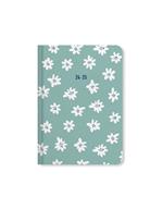 Agenda accademica Letts 2024-2025, 12 mesi, giornaliera, Daisies A6 Dtp W/ Appts, multinlingue, Verde - 14,8 x 10,5 cm