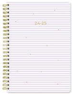 Agenda accademica Letts 2024-2025, 12 mesi, settimanale, Stripes A5 Wtv, multinlingue, Lilla - 21 x 15 cm