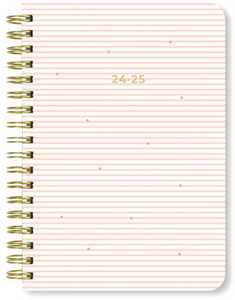 Cartoleria Agenda accademica Letts 2024-2025, 12 mesi, settimanale, Stripes A6 Wtv, multinlingue, Rosa - 14,8 x 10,5 cm Letts