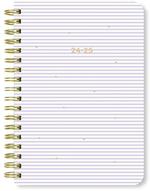 Agenda accademica Letts 2024-2025, 12 mesi, settimanale, Stripes A6 Wtv, multinlingue, Lilla - 14,8 x 10,5 cm