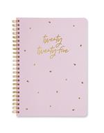 Agenda annuale 2025 Letts 12 Mesi, Celebrate A5 settimanale rosa - 21 x 14,8 cm