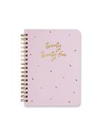 Agenda annuale 2025 Letts 12 Mesi, Celebrate A6 settimanale rosa - 14,8 x 10,5 cm