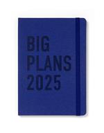 Agenda annuale 2025 Letts 12 Mesi, Big Plans A5 settimanale blu - 21 x 14,8 cm