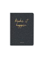 Agenda annuale 2025 Letts 12 Mesi, Inspire A6 settimanale antracite - 14,8 x 10,5 cm