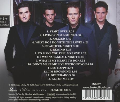 Start Over - CD Audio di Blake - 2