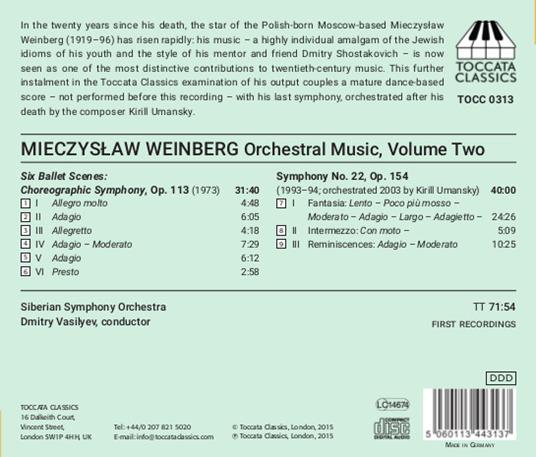 Opere orchestrali vol.2 (Integrale) - CD Audio di Mieczyslaw Weinberg - 2
