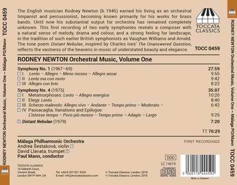 Sinfonia n.1, n.4 - Distant Nebulae - CD Audio di Paul Mann,Orchestra Filarmonica di Malaga,Rodney Newton - 2