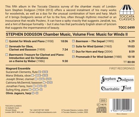 Chamber Music vol.5 - CD Audio di Stephen Dodgson - 2