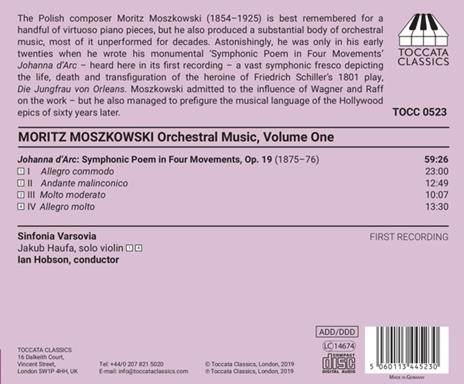Musica per Orchestra vol.1 - CD Audio di Moritz Moszkowski,Ian Hobson - 2