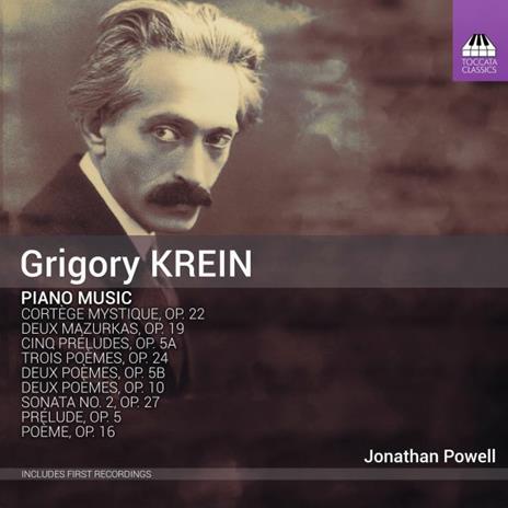 Piano Music - CD Audio di Grigorij Krein,Jonathan Powell