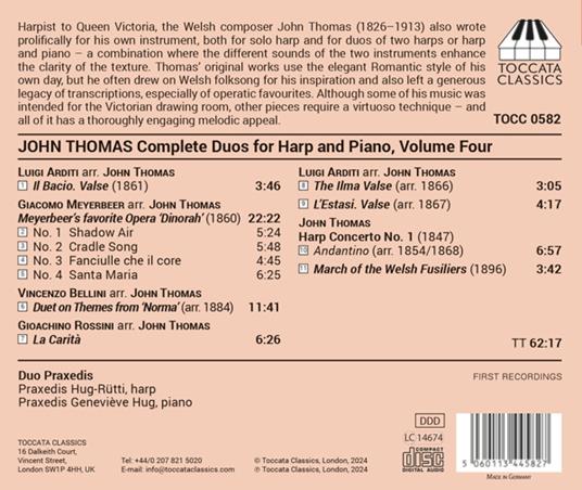 Complete Duos For Harp And Piano Vol. 4 - CD Audio di John Thomas - 2