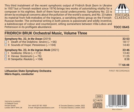 Orchestral Music Vol.3 - CD Audio di Fridrich Bruk - 2