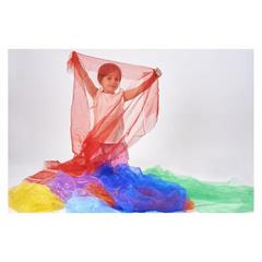 Teli Organza Arcobaleno Mt1x1,5 7 Pezzi