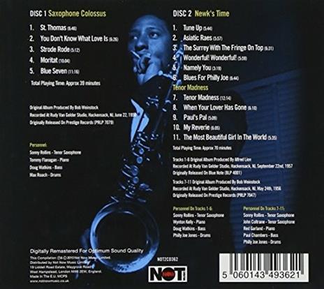 Saxophone Colossus - CD Audio di Sonny Rollins - 2