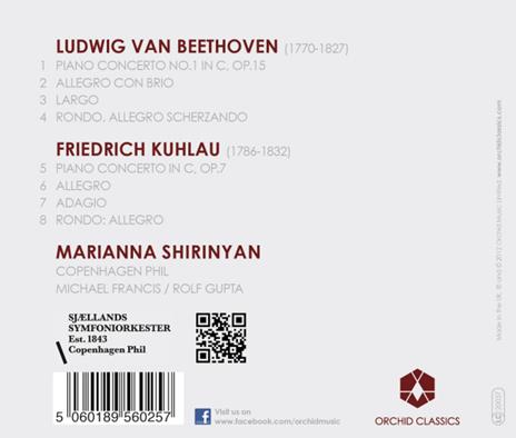 Piano Concerto No.1 - CD Audio di Ludwig van Beethoven,Friedrich Kuhlau - 2